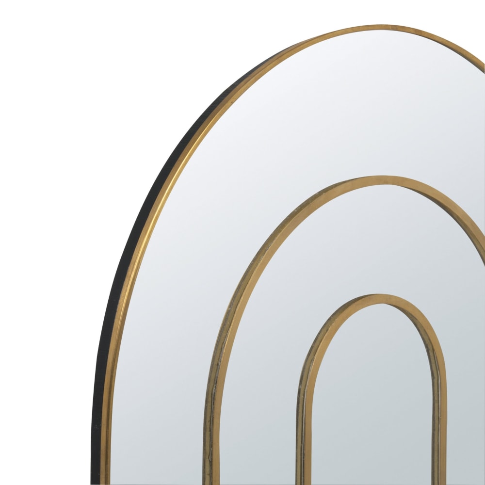 Miroir arc-en-ciel en laiton doré 30x30 - Maisons du Monde