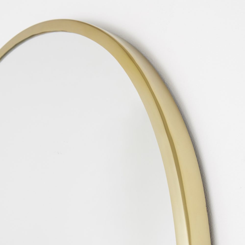 Miroir arche en acier doré, 55x160 cm