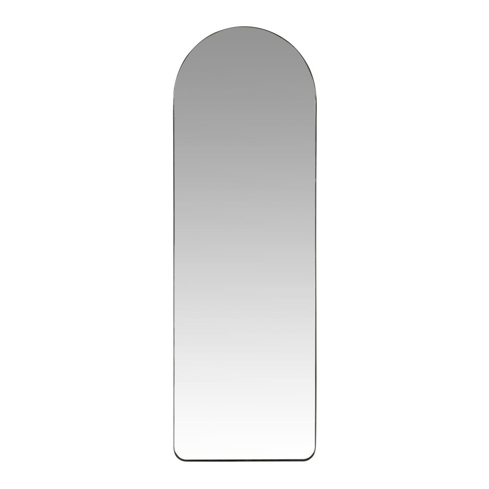 Miroir arche en acier noir, 40x120 cm