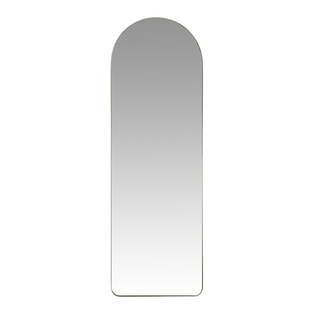 Miroir arche en aluminium doré, 40x120 cm