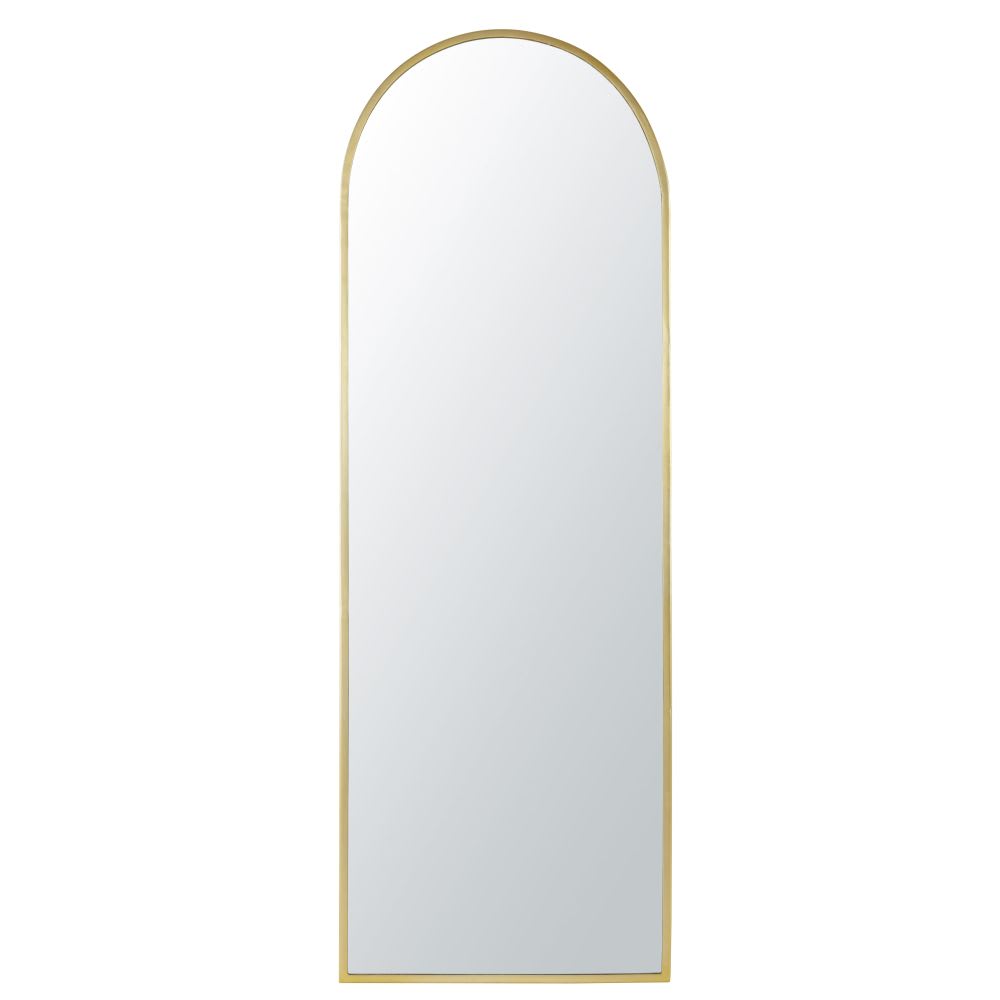 Miroir arche en métal doré 55x160