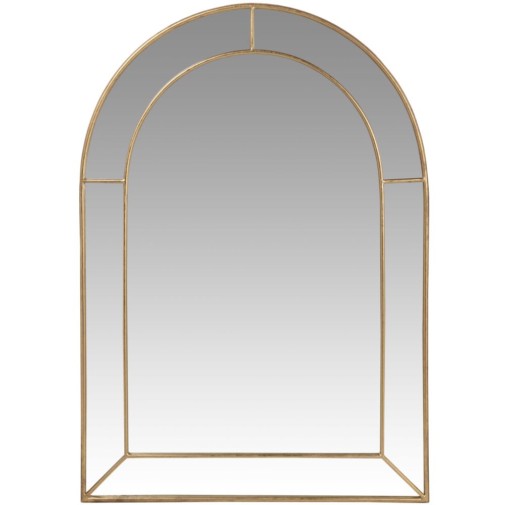 Miroir en aluminium doré, 70x100 cm — vue 3