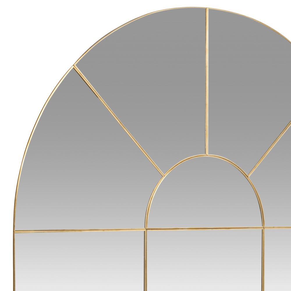 Miroir fenêtre en acier doré, 80x110 cm — vue 3
