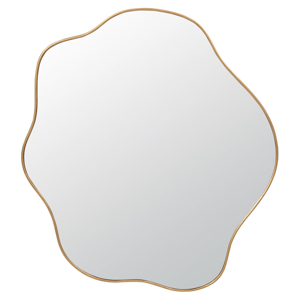 Miroir organique doré, 80x90 cm