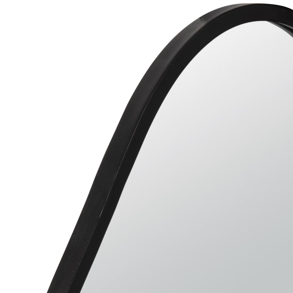 Miroir organique en acier noir, 46x79 cm - Maisons du Monde