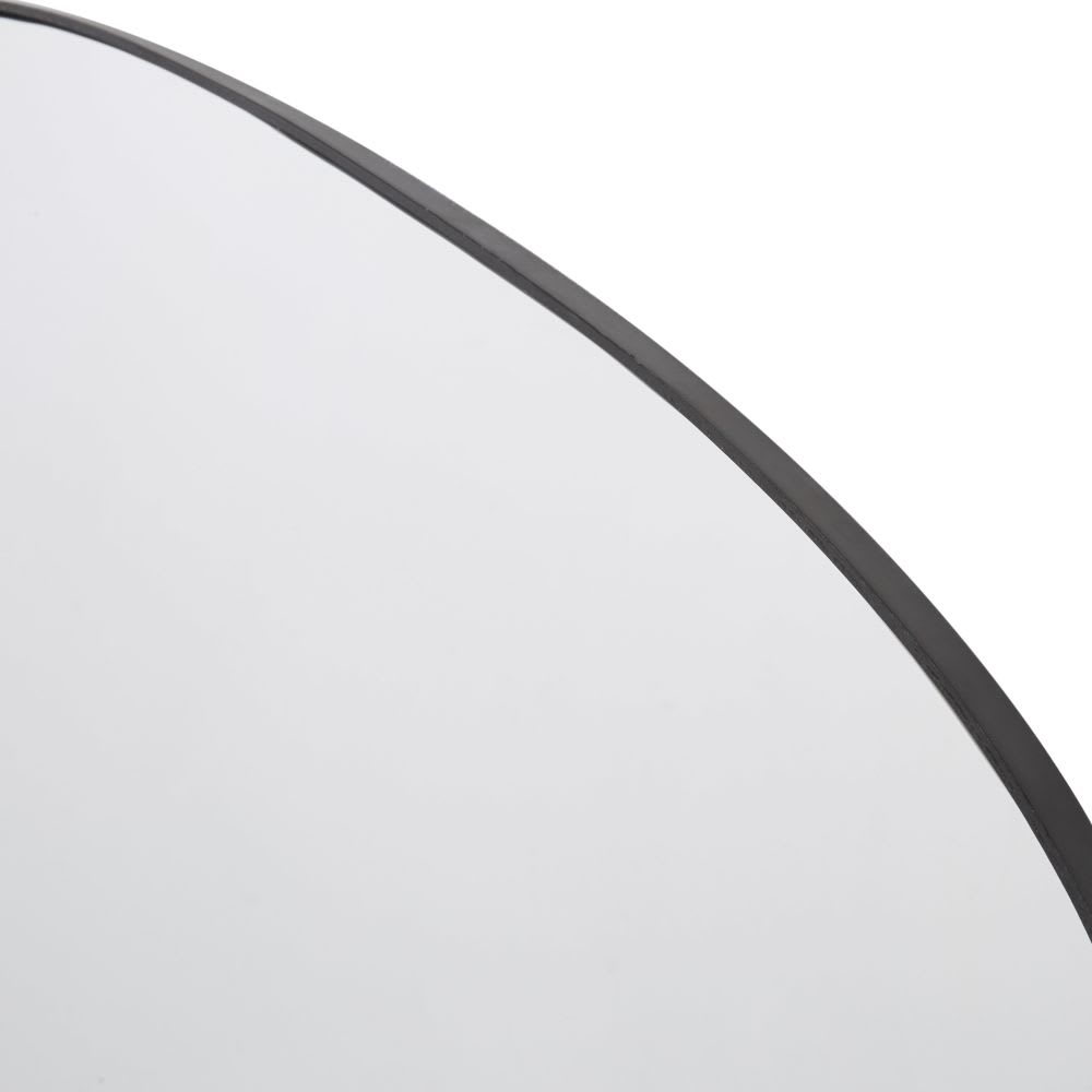 Miroir organique en acier noir, 85x110 cm - Maisons du Monde