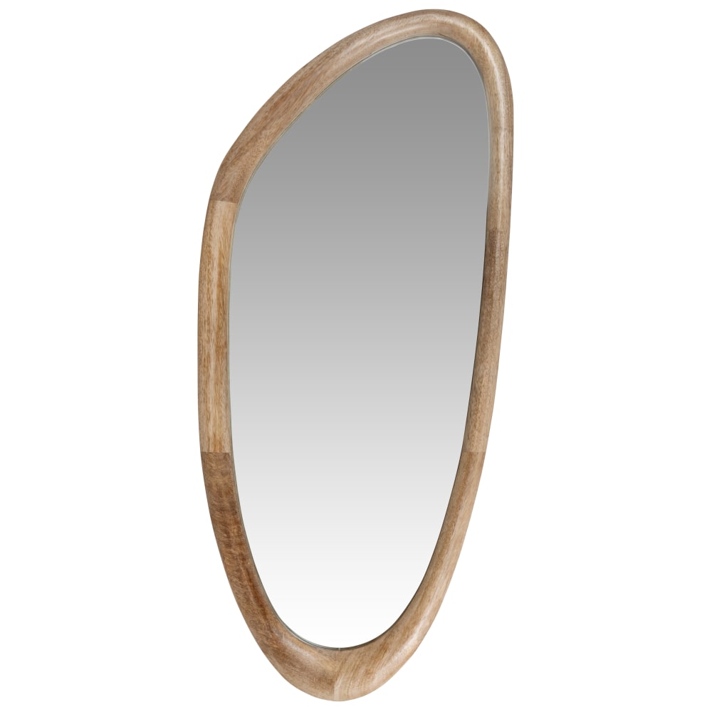 Miroir organique en bois de manguier 36x81