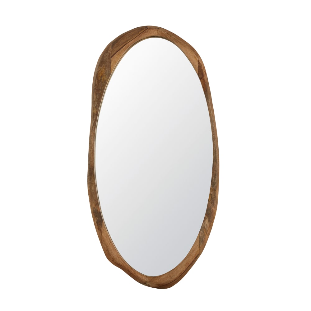 Miroir organique en bois de manguier, 70x138 cm