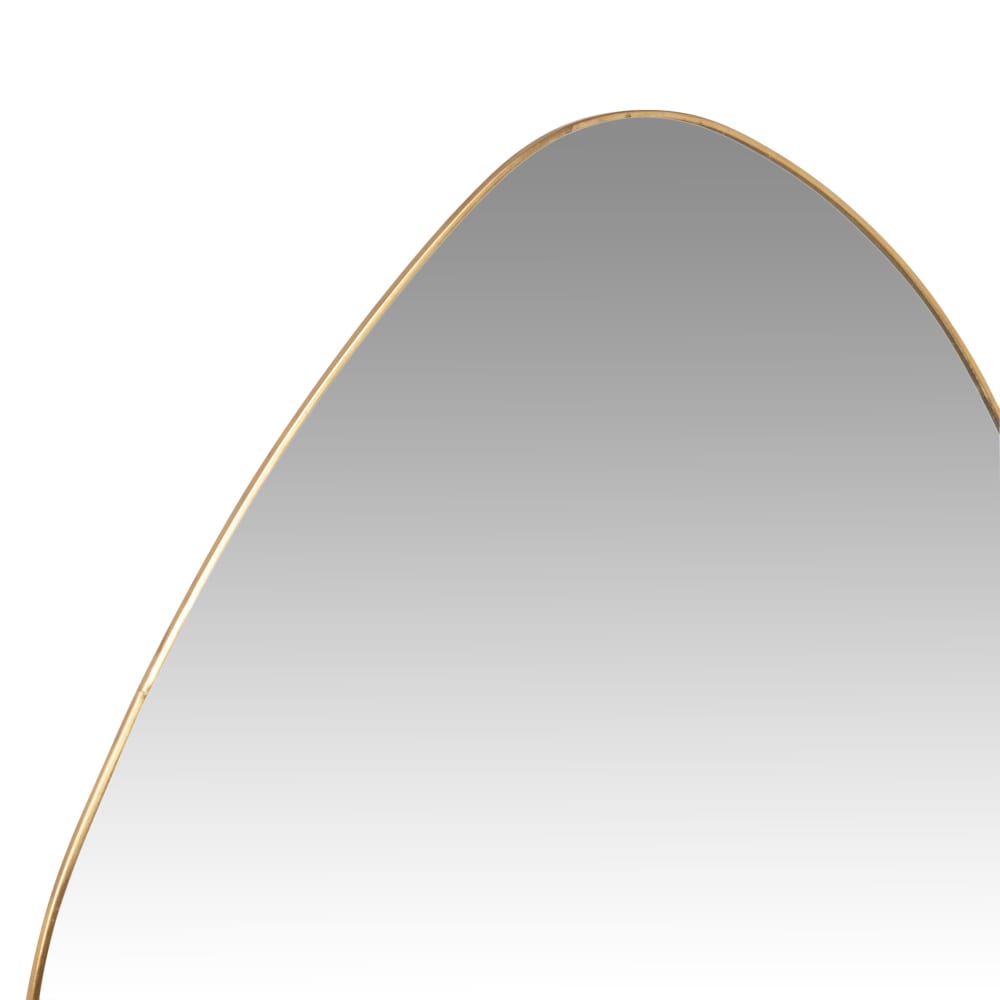 Miroir organique en cuivre doré, 42x42 cm - Maisons du Monde