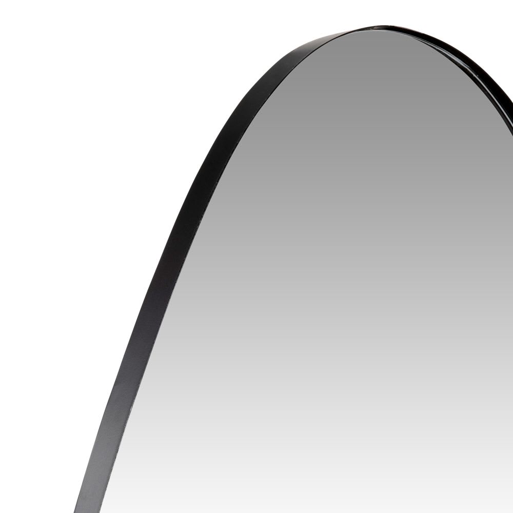 Miroir organique en métal noir 71x140 - Maisons du Monde