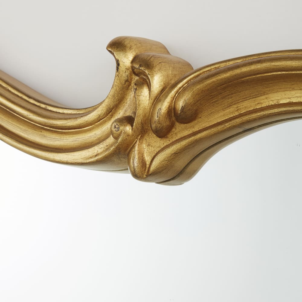 Miroir rectangulaire à moulures dorées, 140x80 cm - Maisons du Monde