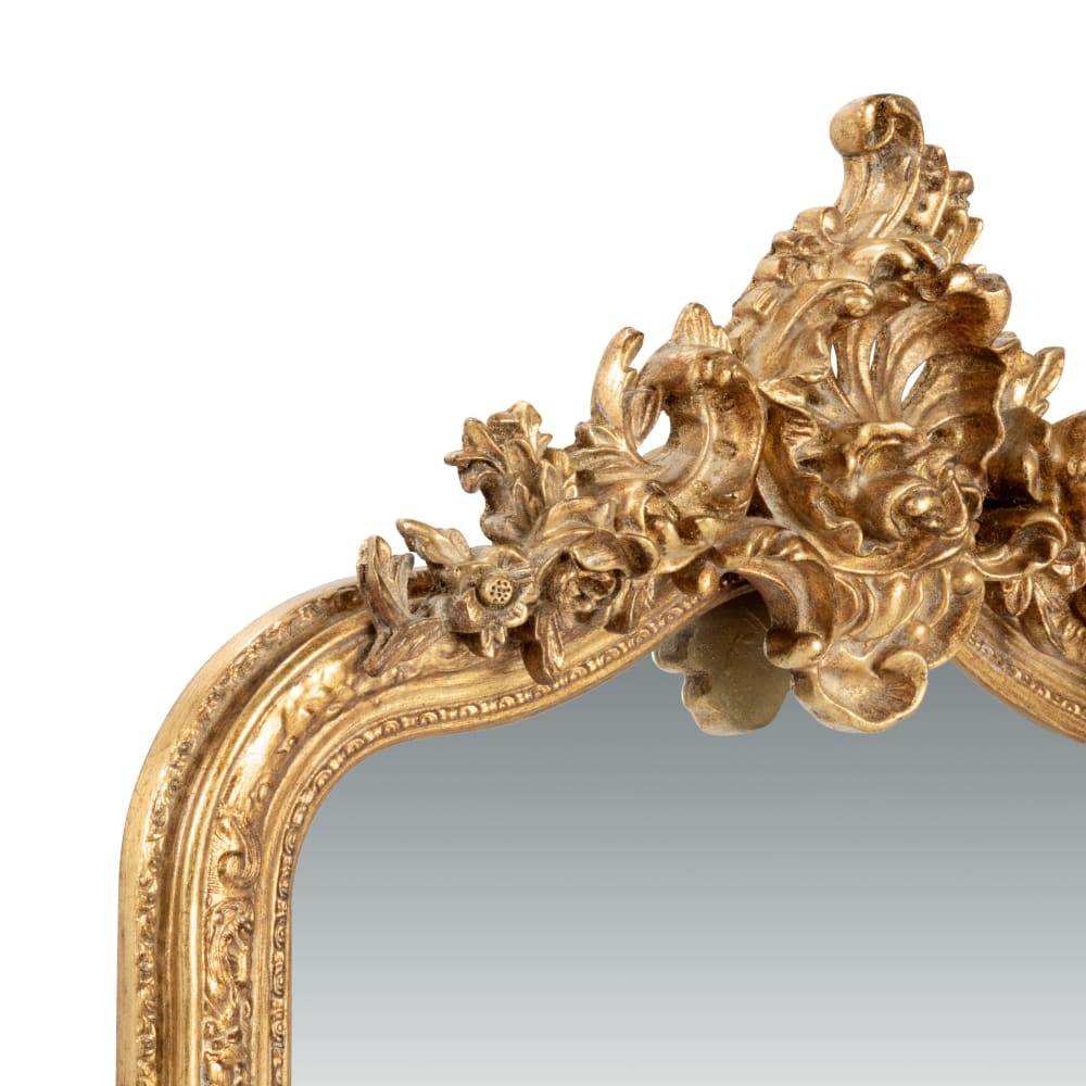 Miroir rectangulaire à moulures dorées, 62x96 cm - Maisons du Monde