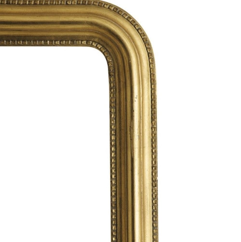 Miroir rectangulaire à moulures dorées, 90x120 cm - Maisons du Monde