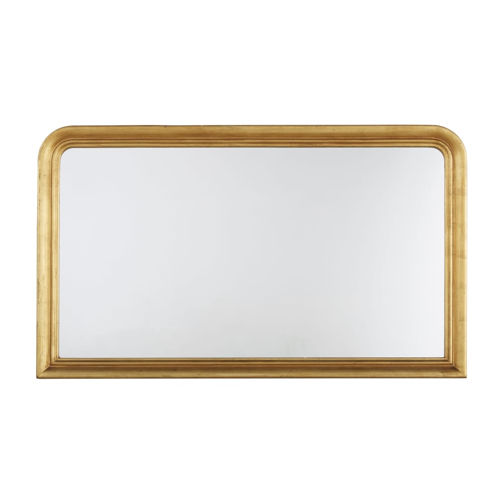 Miroir rectangulaire doré, 140x85 cm