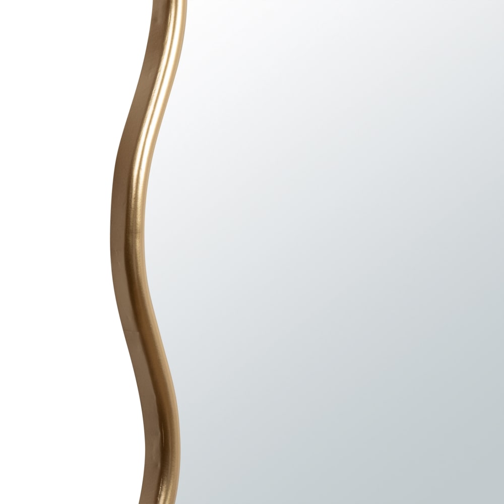 Miroir rectangulaire en aluminium doré, 50x150 cm — vue 3