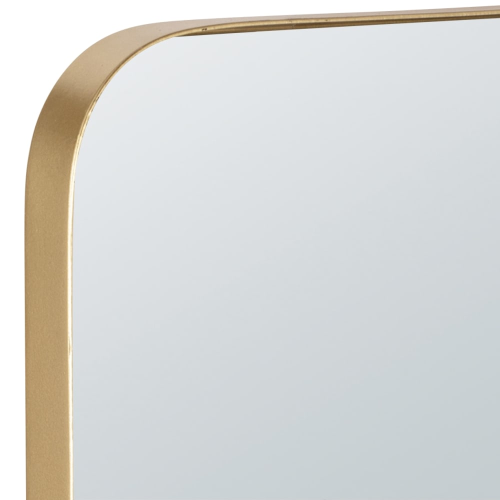 Miroir rectangulaire en aluminium doré mat, 40x130 cm — vue 3
