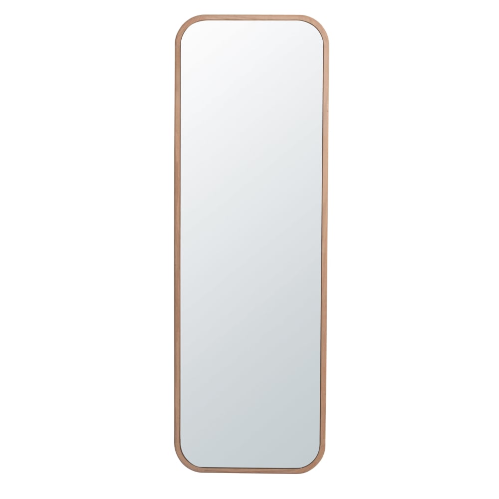 Miroir rectangulaire en bois de chêne 40x120