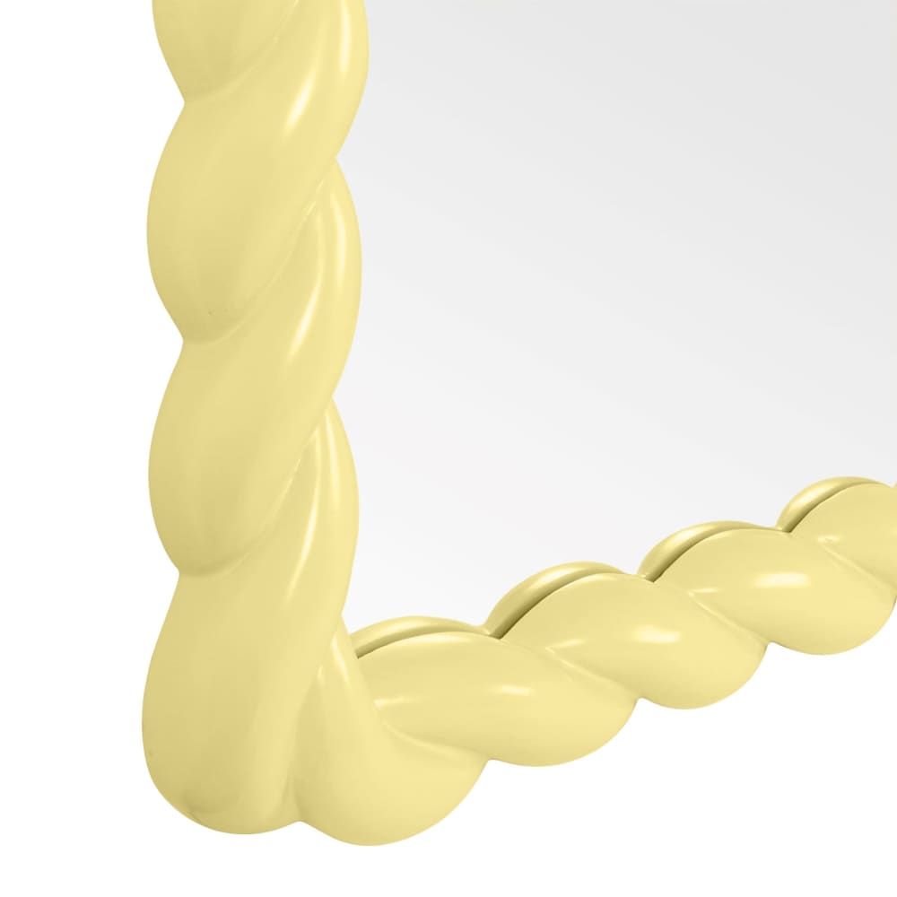 Miroir rectangulaire torsadé jaune 70x100 - Maisons du Monde