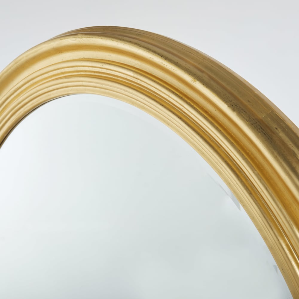 Miroir rond à moulures dorées, D120 cm - Maisons du Monde