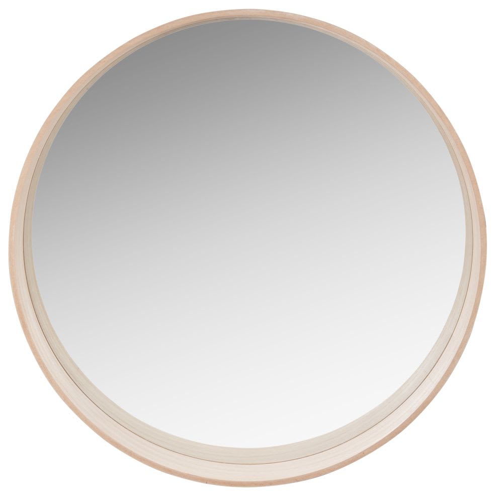 Miroir rond avec baguette asymétrique, D70 cm