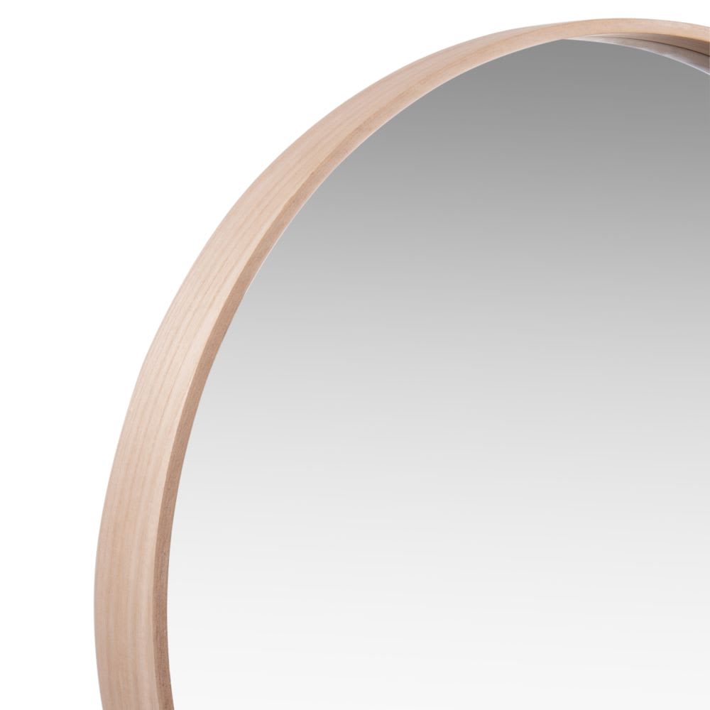 Miroir rond avec baguette asymétrique, D70 cm - Maisons du Monde