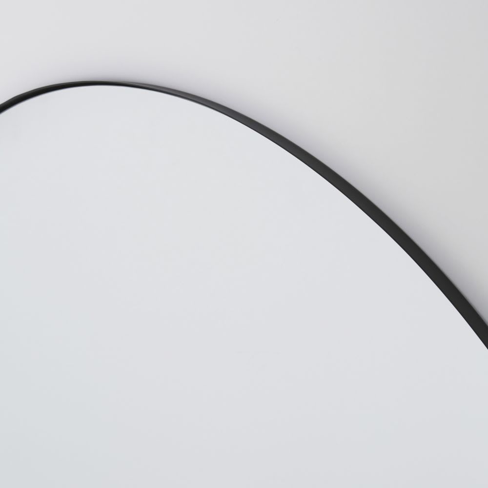 Miroir rond en acier noir, Ø120 cm - Maisons du Monde