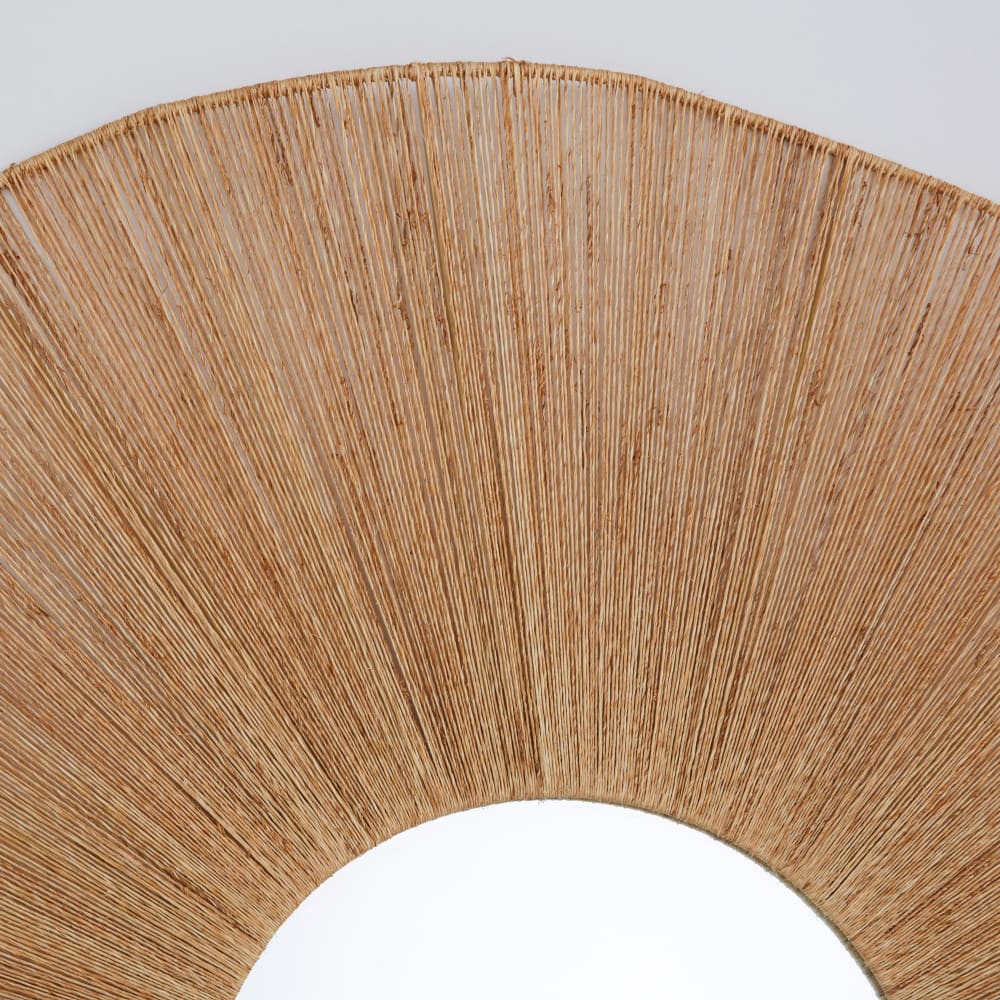 Miroir rond en jute tressé D120 - Maisons du Monde