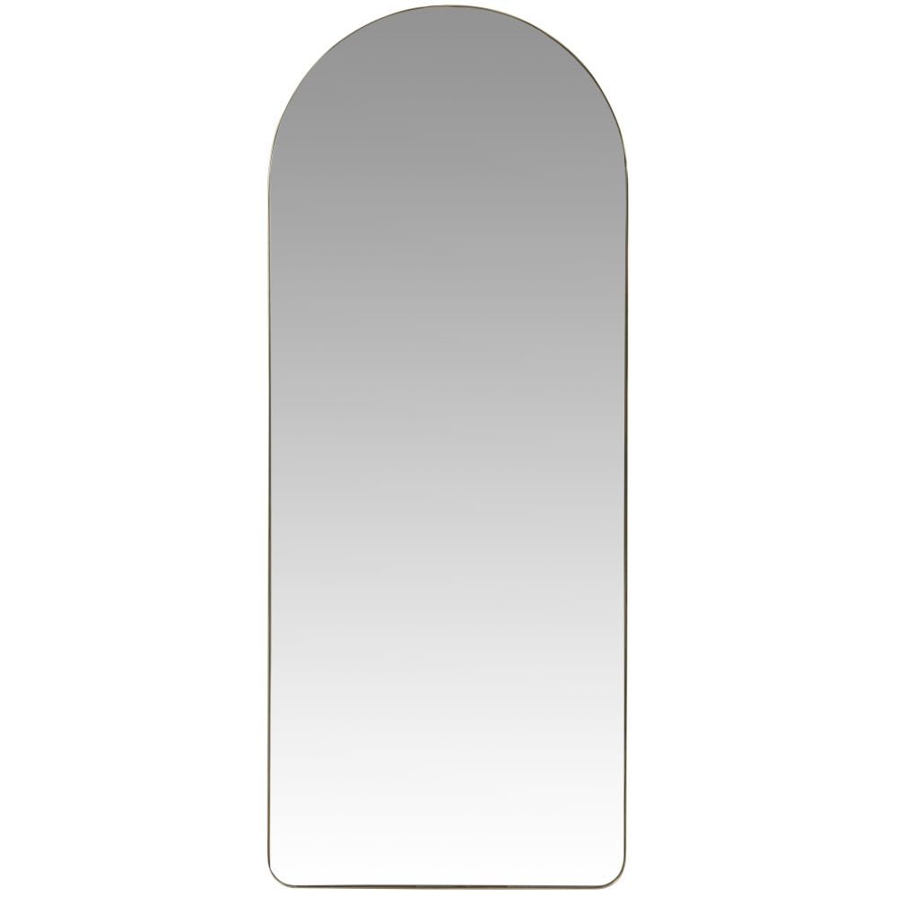 Miroir sur pied en acier doré, 60x150 cm