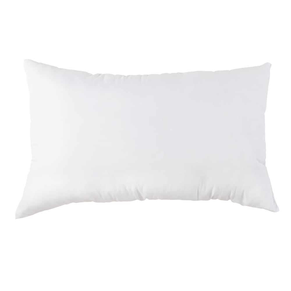 Mittelfestes Kissen aus Polyester, weiß 70x45cm - Maisons Du