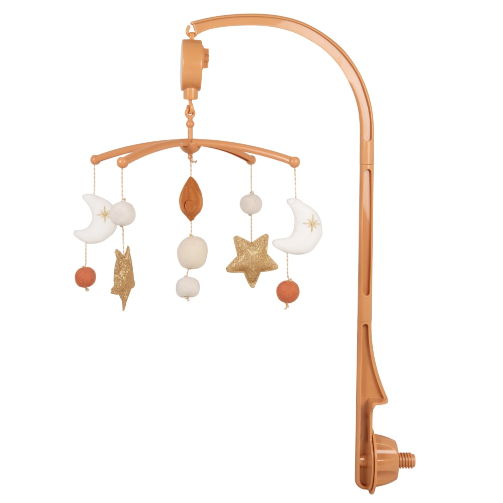 Maisons du Monde - Mobile musicale bébé blanc, beige, terracotta et rose