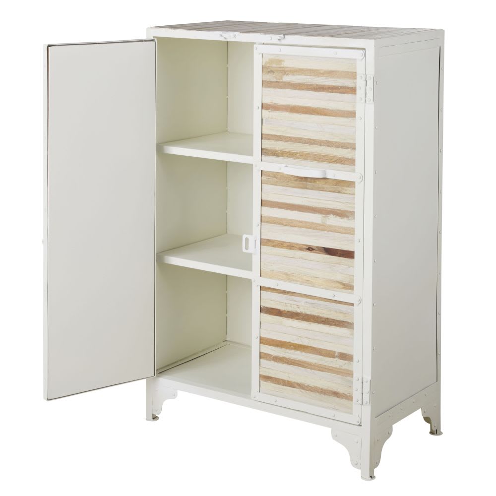 Mobiletto bianco in metallo 75cm - Maisons du Monde