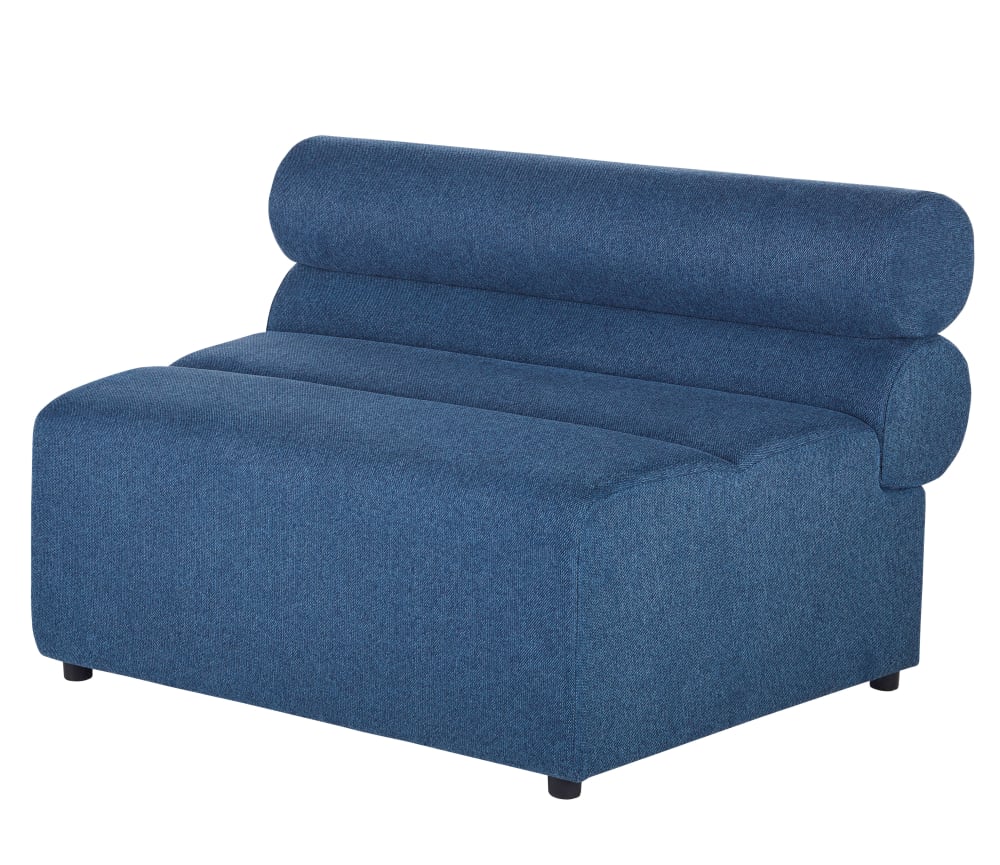 Módulo para sofá modular profissional em tecido reciclado azul -