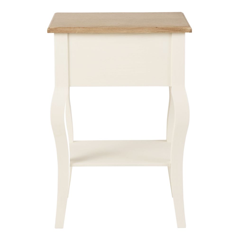 Nachttisch 1 Schublade, cremefarben - Maisons Du Monde