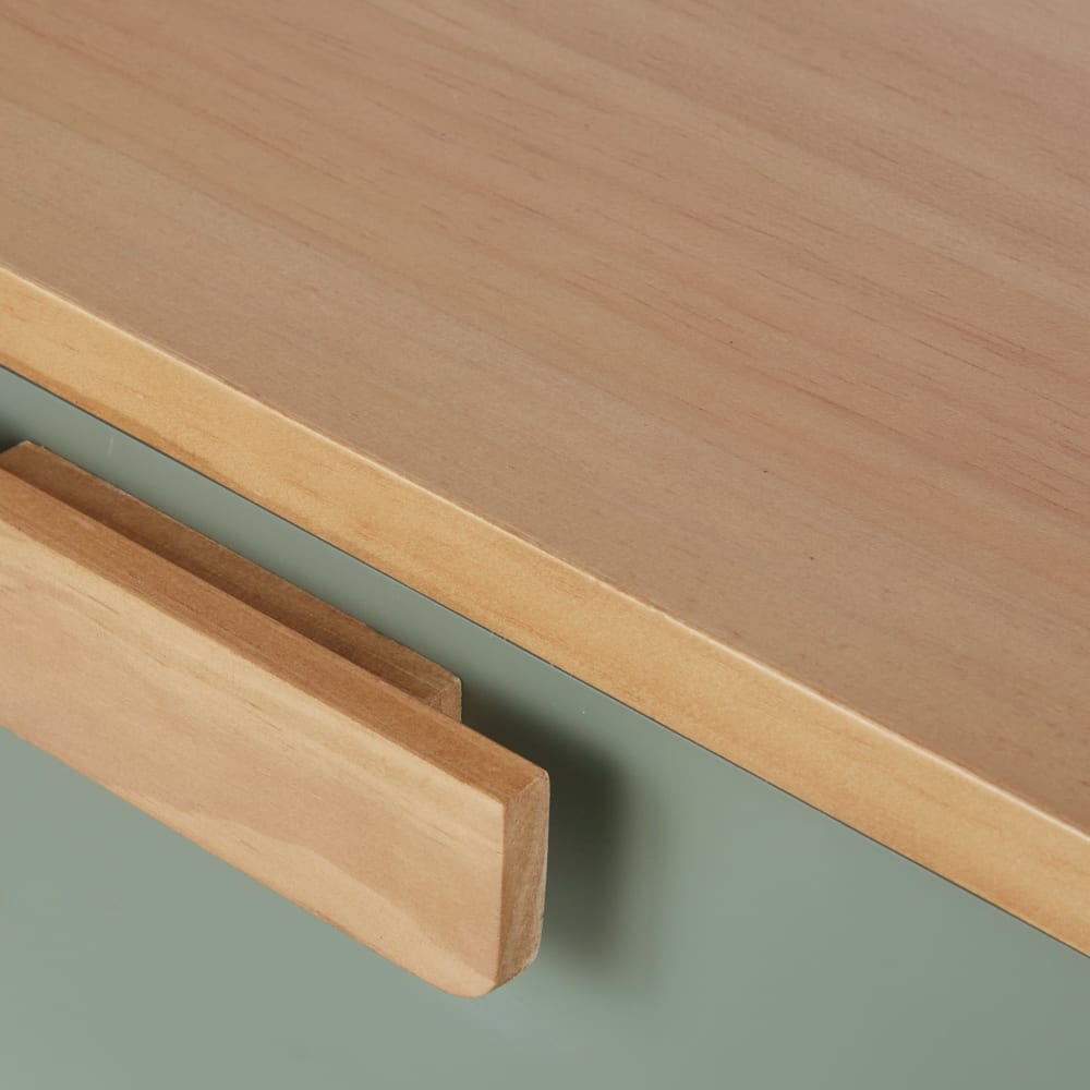 Nachttisch mit 1 Schublade und 1 Fach, grün - Maisons Du Monde