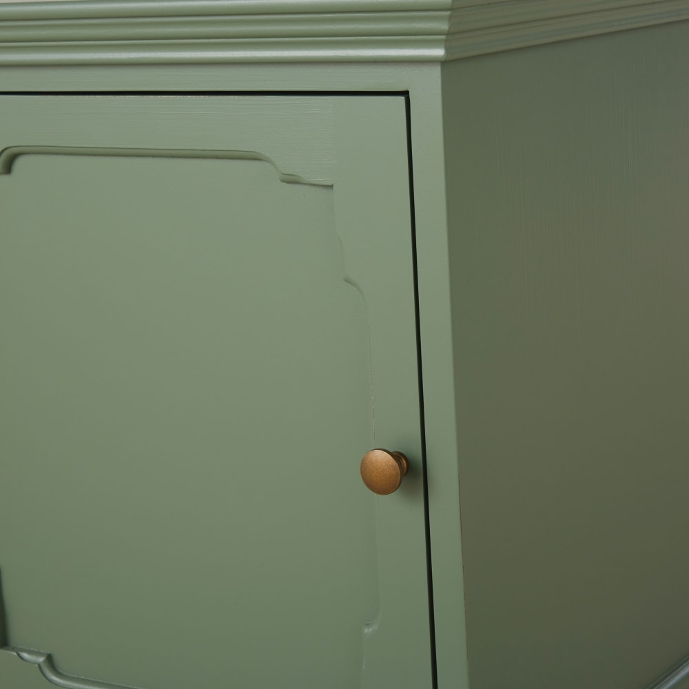 Nachttisch mit 1 Tür, khaki - Maisons Du Monde