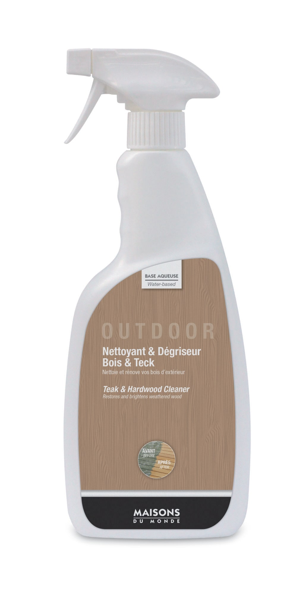 Nettoyant dégrisant bois et teck pour mobilier d'extérieur 750mL