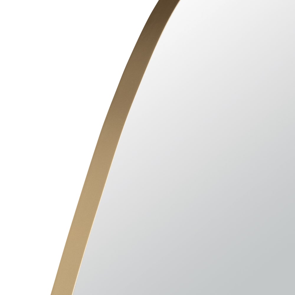 Organischer Spiegel aus vergoldetem Stahl, 71 x 140 cm - Maisons