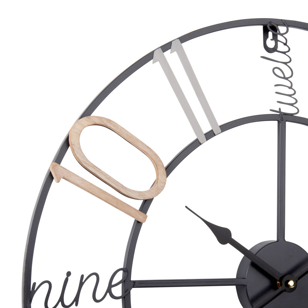 Orologio da parete in acciaio colorato, Ø 50 cm - Maisons du