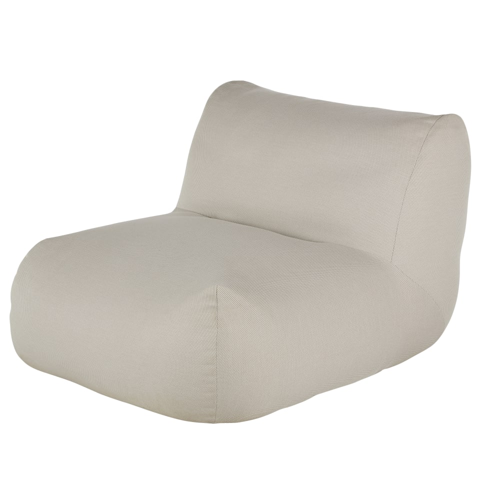 Outdoor-Pouf aus Polypropylen, grau - Maisons Du Monde