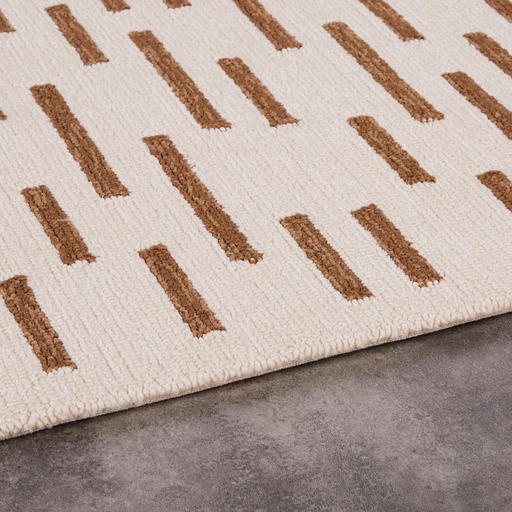 Outdoor-Teppich, ecru und braun 160x230cm - Maisons Du Monde