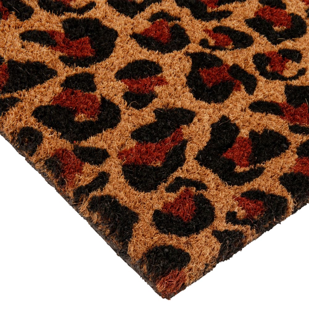 Paillasson en fibre de coco motif léopard bicolore 25x70 - Maisons du Monde