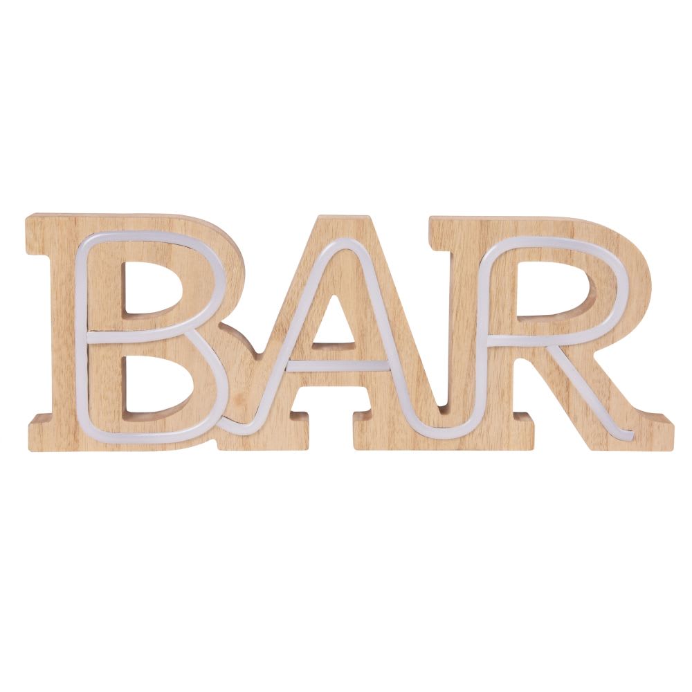 palabra bar luminosa