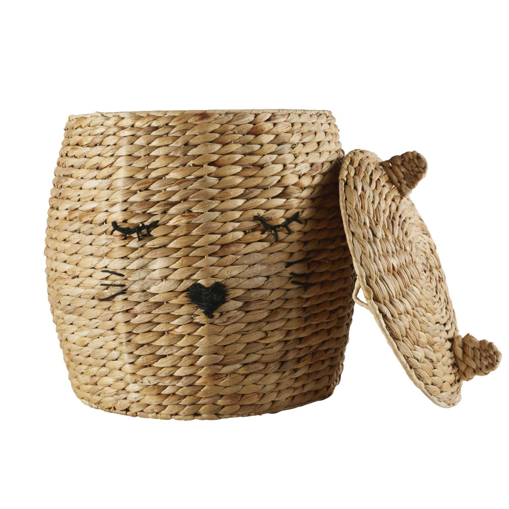 Panier chat en fibre végétale tressée et laine (Maisons du Monde) - Image 2