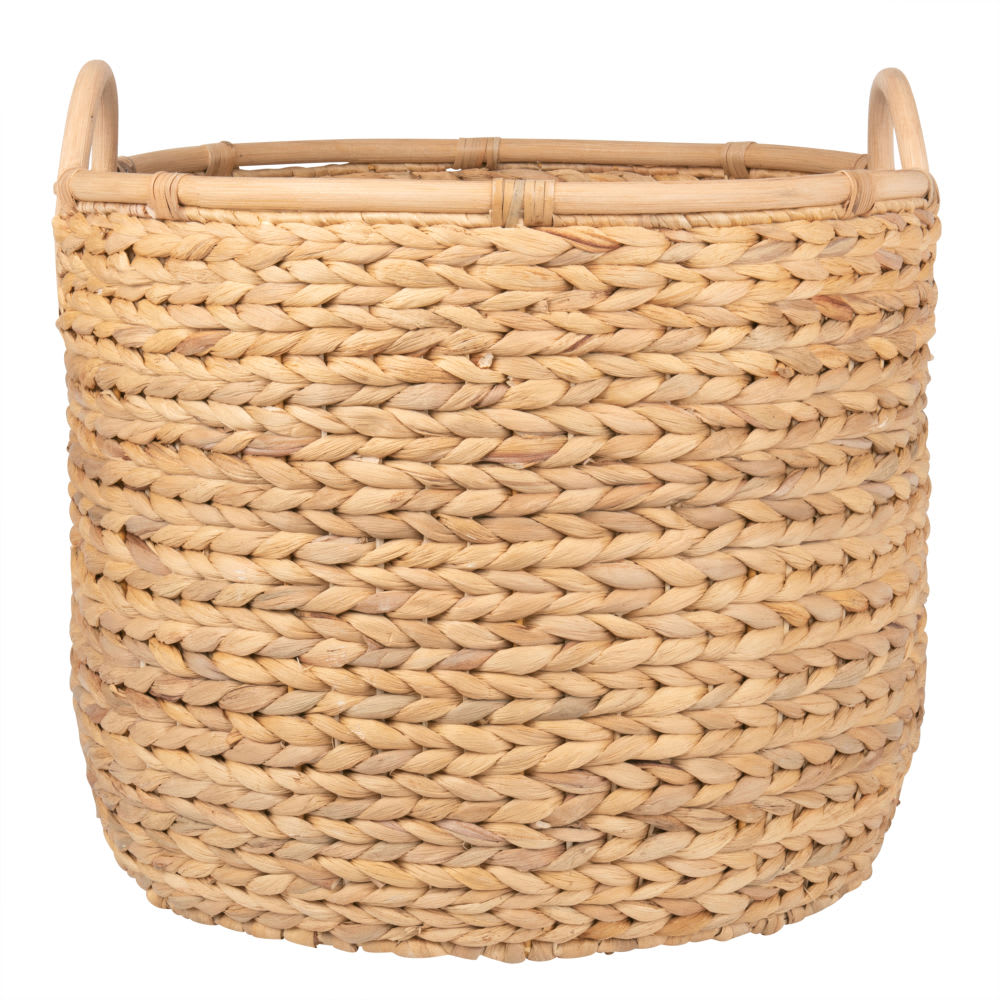 Panier en fibre végétale tressée