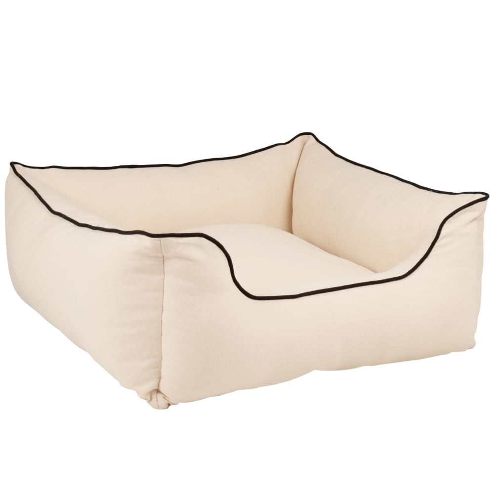 Panier pour animaux beige et noir