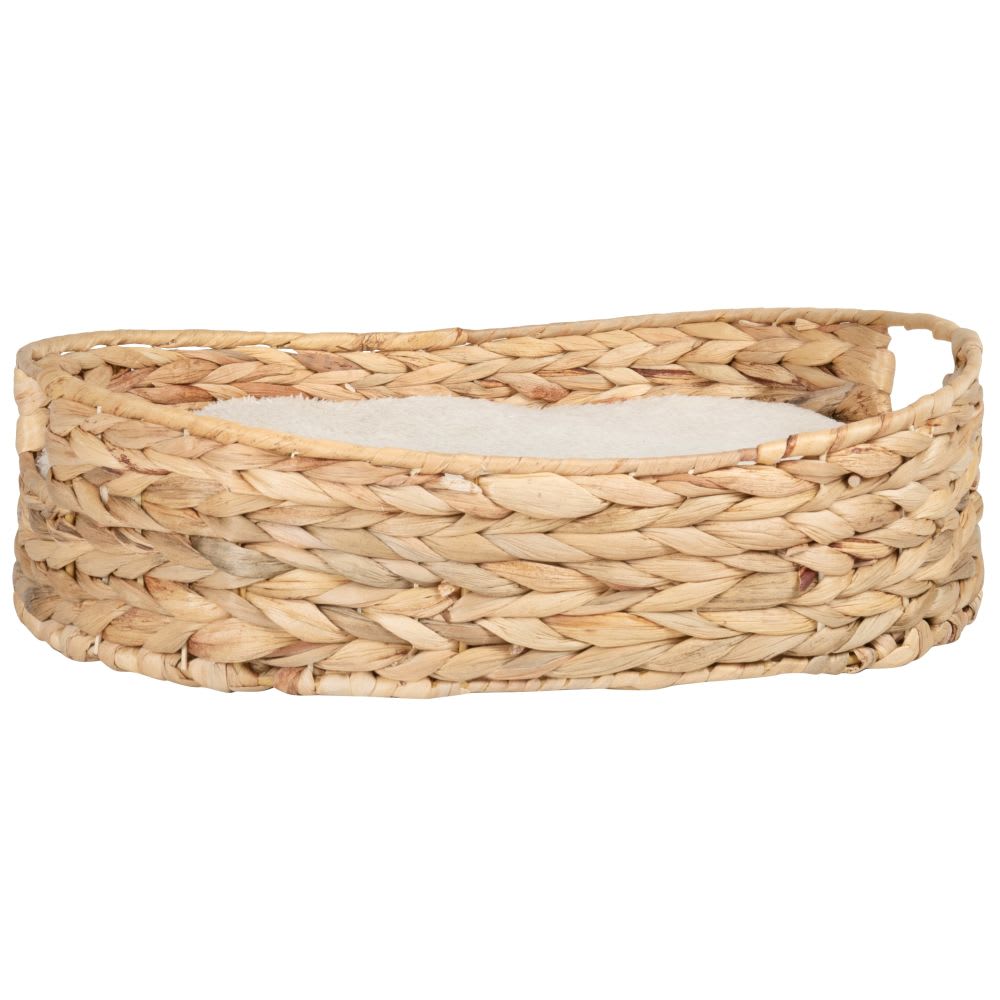 Panier pour chat en jacinthe d'eau