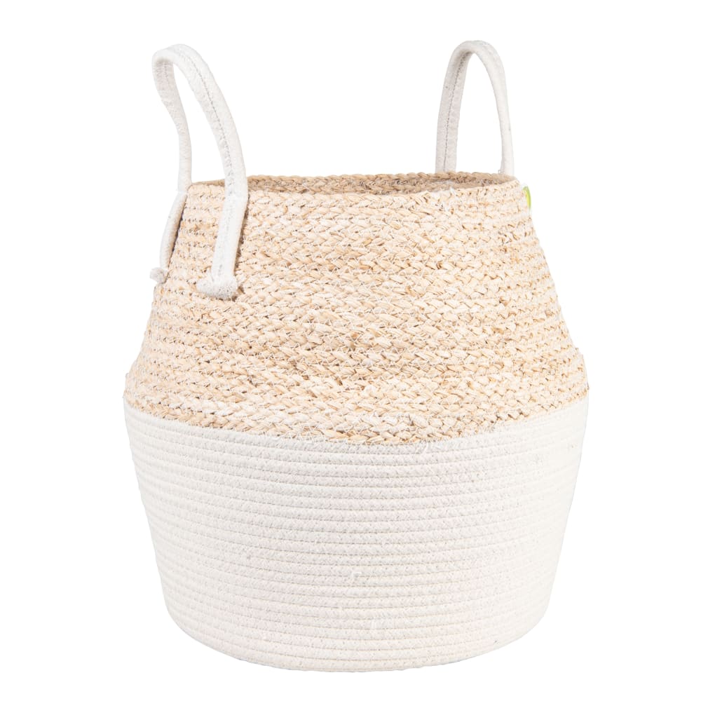 Panier thaïlandais en coton et fibre de maïs bicolore — Beyit