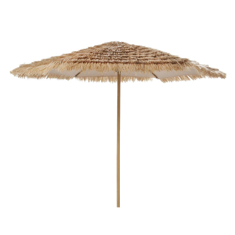Parasol 2,5x2,5m en acier imitation bois