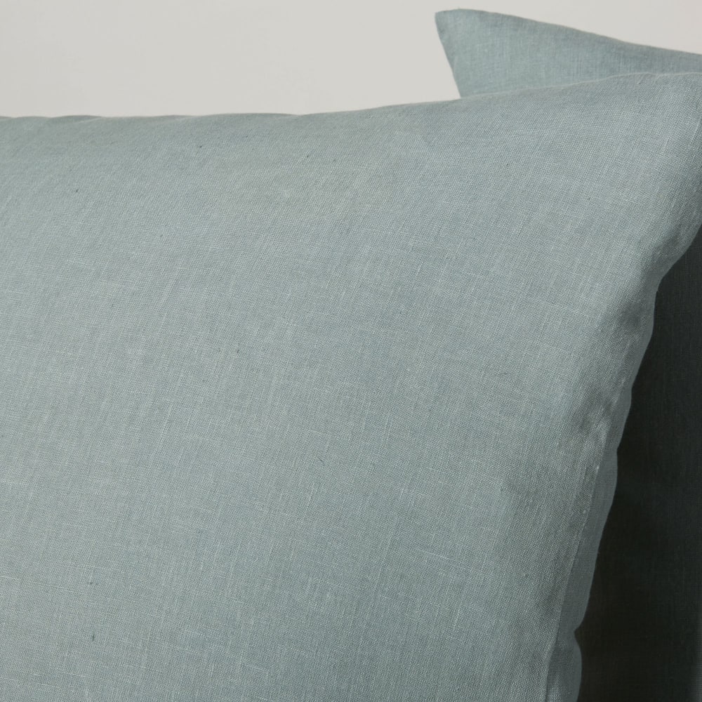 Parure de lit en lin lavé vert jade 240x260 — vue 3