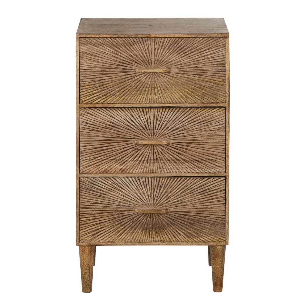 Petit+meuble+de+rangement+3+tiroirs+marron